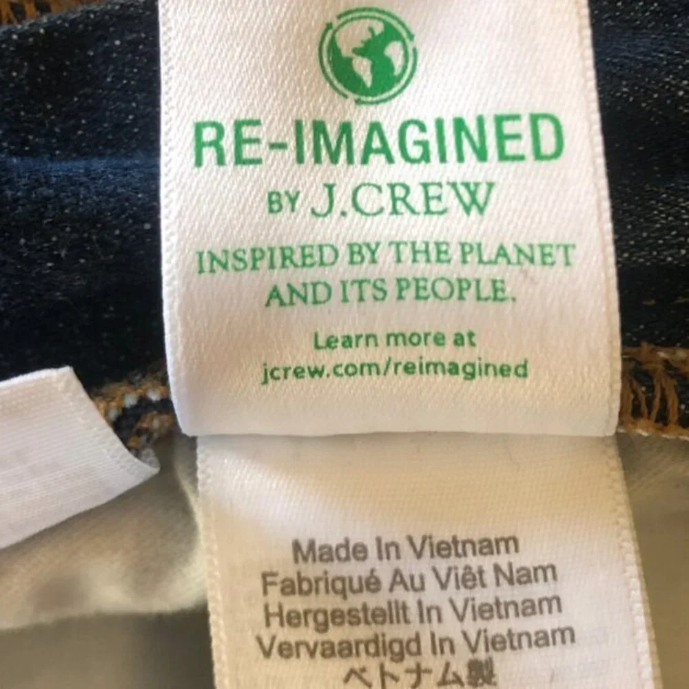 Re-Imagined by J. Crew vintage slim straight jeans sz 37